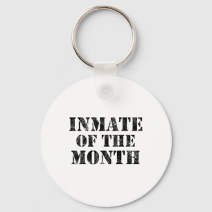Orange Prison Jail Inmate Prisoner Funny Halloween Key Ring