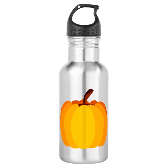 Orange Pumpkin 710 Ml Water Bottle (Front)