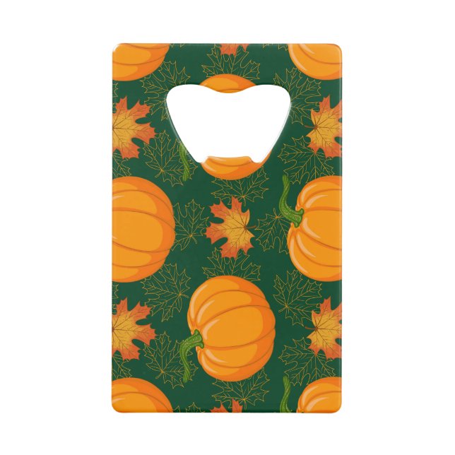 Orange Pumpkin Autumn Leaves Pattern (Front)