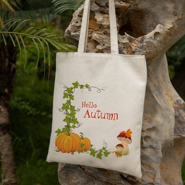 Orange pumpkin autumn Tote Bag (Creator Uploaded)