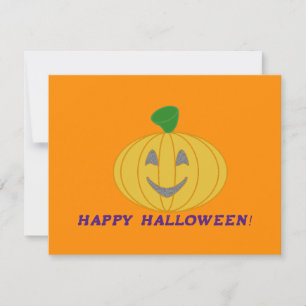 Orange Pumpkin Card