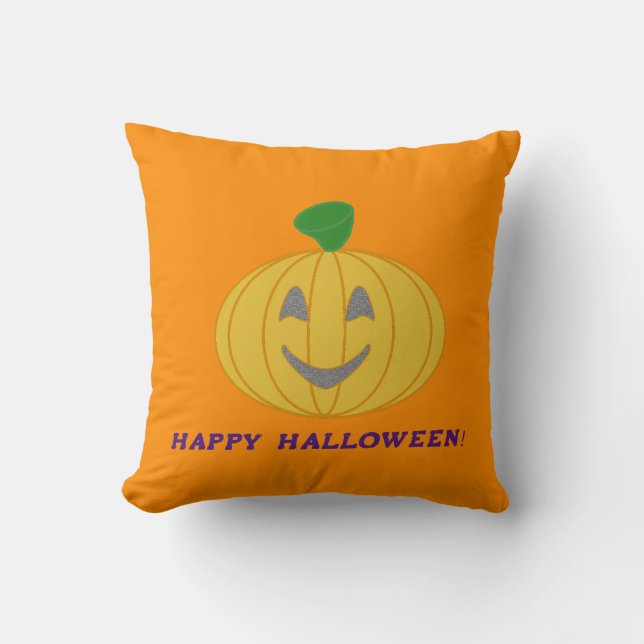 Orange Pumpkin Cushion (Front)