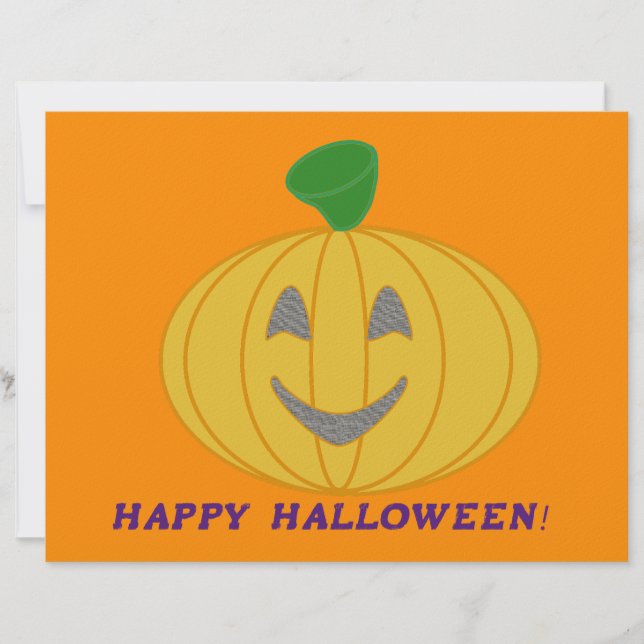 Orange Pumpkin Custom Letterhead (Front)