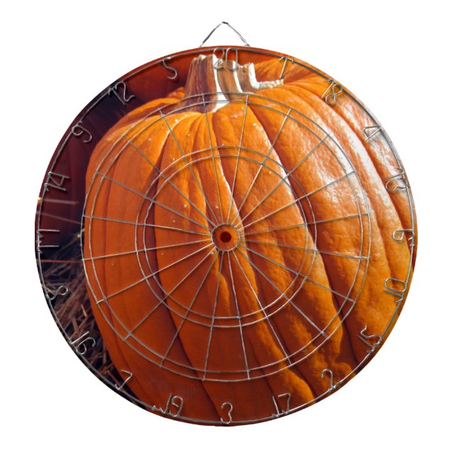 Orange Pumpkin Dartboard (Front)