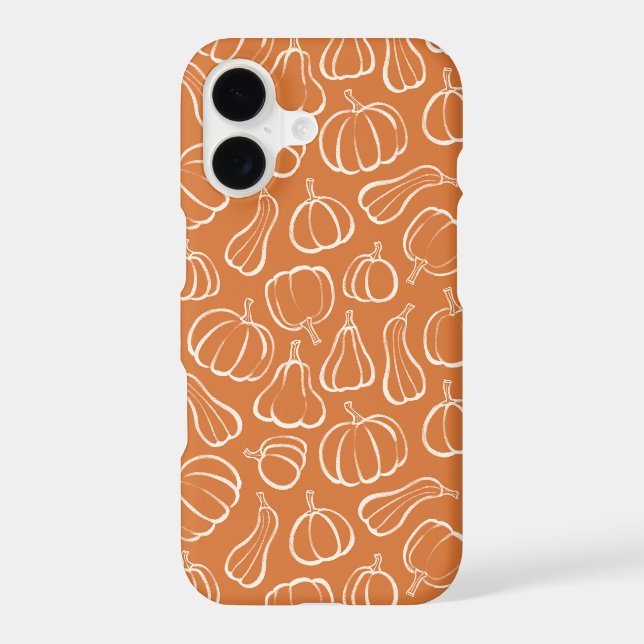 Orange Pumpkin Pattern Fall Autumn Halloween (Back)