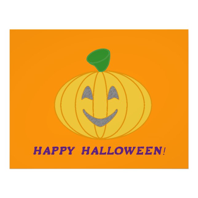 Orange Pumpkin Photo Print (Front)