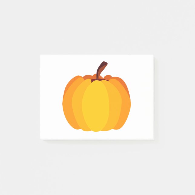 Orange Pumpkin Post-it Notes (Front)