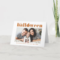 Orange Pumpkin Retro Typography Happy Halloween