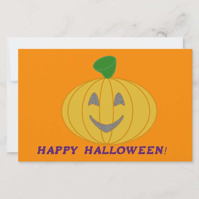 Orange Pumpkin Stationery (Front)