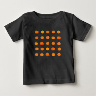 Orange Pumpkins Pattern Baby T-Shirt