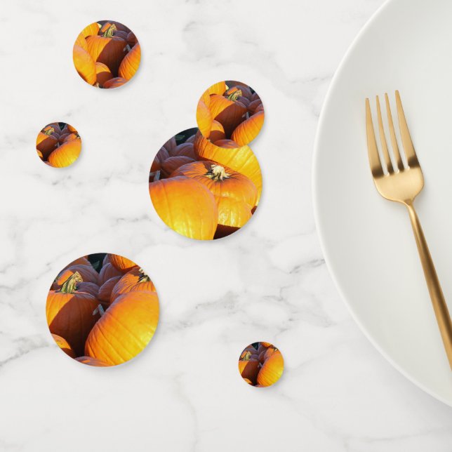 Orange Pumpkins Trailer Confetti (Group)