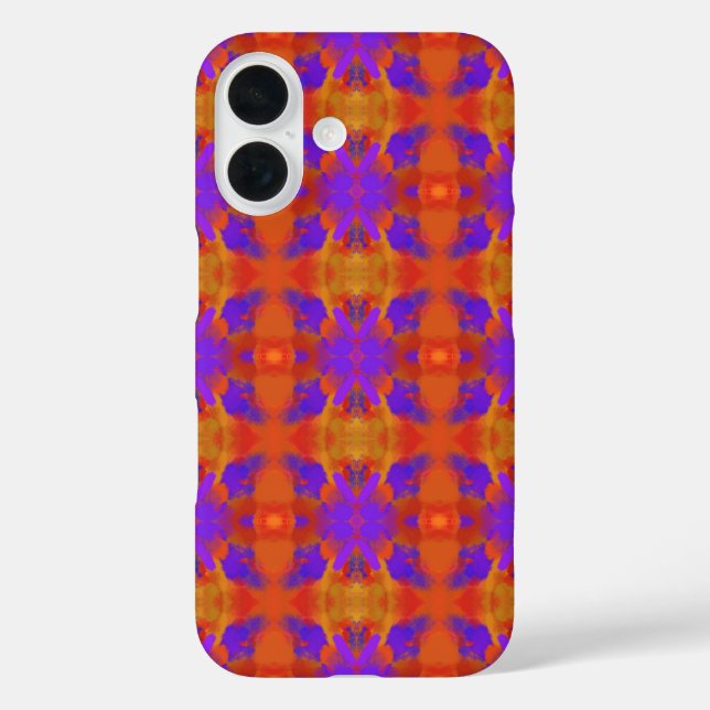 Orange Purple And Red Abstract Graphic Art Design Case-Mate iPhone Case (Back)