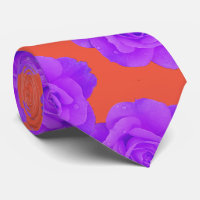 Orange Purple Floral Rose Modern Gift Favor