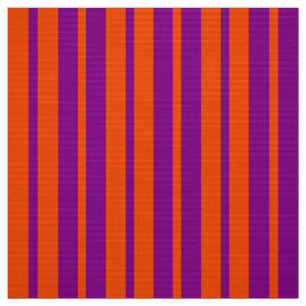 Orange Purple Stylish Stripes Pattern Design  Fabric
