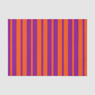 Orange Purple Stylish Stripes Pattern Design  Tissue Paper