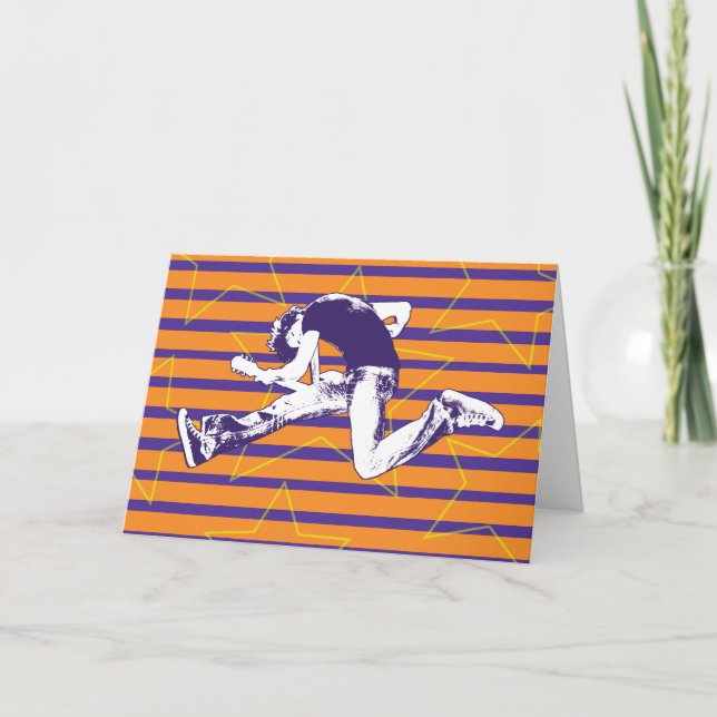 Orange Purple Superstar Card (Front)
