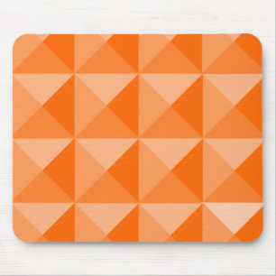 Orange Pyramids Mouse Pad