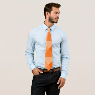 Orange Pyramids  Tie