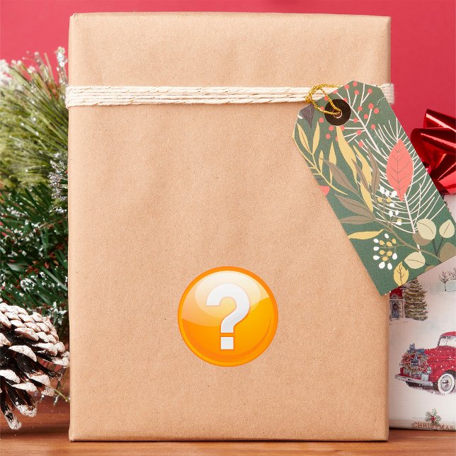 Orange Question Mark Stickers (Creator Uploaded)