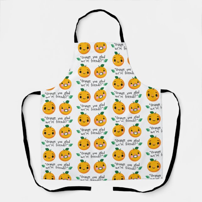 ORANGE QUOTE APRON (Front)