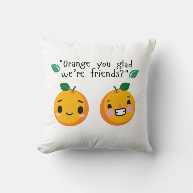 ORANGE QUOTE CUSHION (Front)