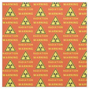 Orange Radiation Warning Fabric