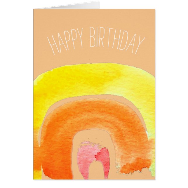 Orange Rainbow love watercolor (Front)