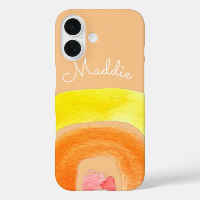 Orange Rainbow love watercolor Case-Mate iPhone Case (Back)