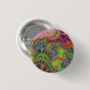 Orange Rainbow Melt Small Button