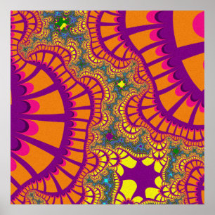 Orange Rainbow Remix Poster