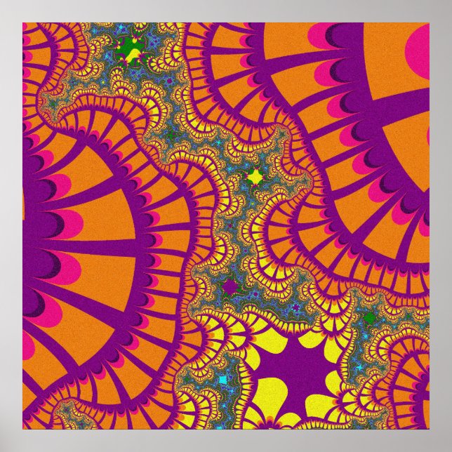 Orange Rainbow Remix Poster (Front)