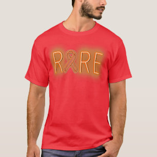 Orange RARE Neon Awareness Ribbon T-Shirt