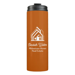 Orange Real Estate Company Customised Realtor Thermal Tumbler