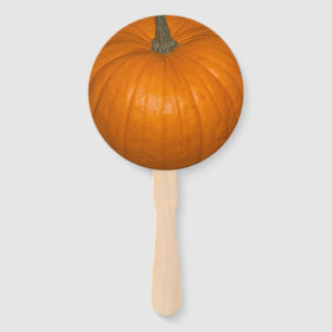 Orange Realistic Pumpkin Photography Hand Fan