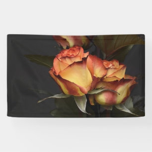 Orange, Red and Yellow Roses Banner