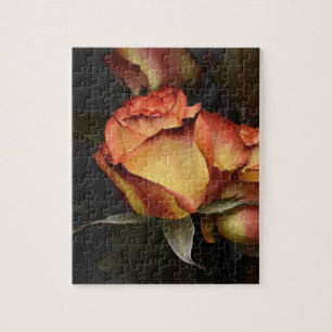 Orange, Red and Yellow Roses Jigsaw Puzzle