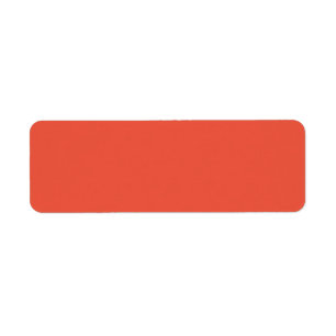 Orange Red, Carmine Pink Return Address Label