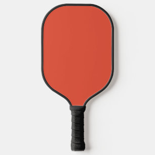 Orange Red #EC553E, Pale Copper Pickleball Paddle