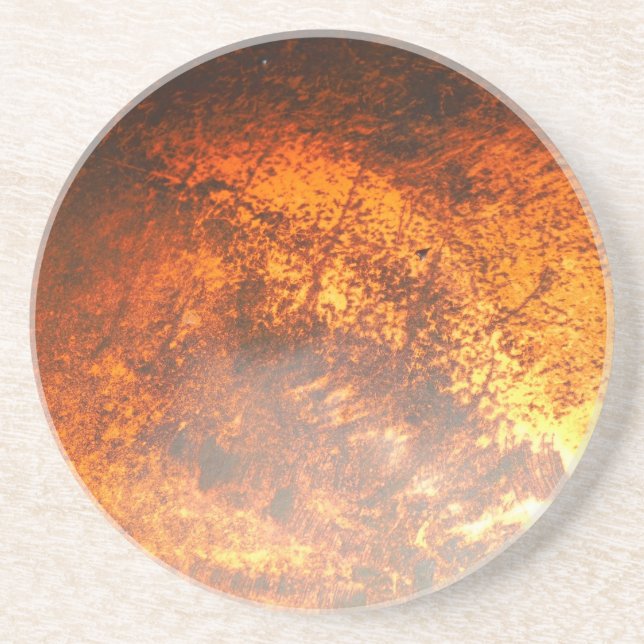 Orange & red Junk Yard vintage Truck Coaster (Front)