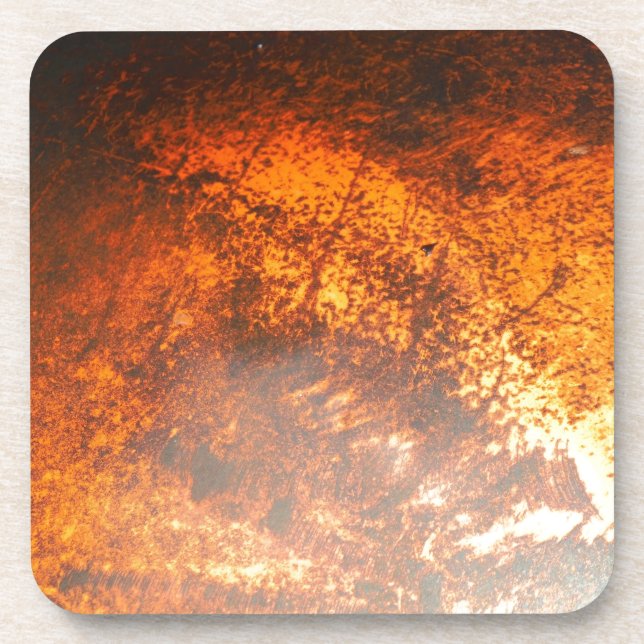 Orange & red Junk Yard vintage Truck Coaster (Front)