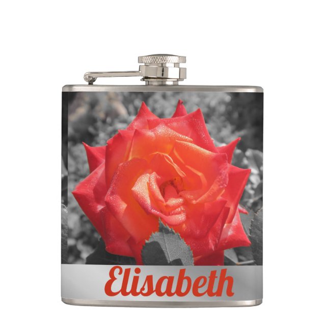 orange, red, pink, blue, wedding, grey, art, flask (Front)