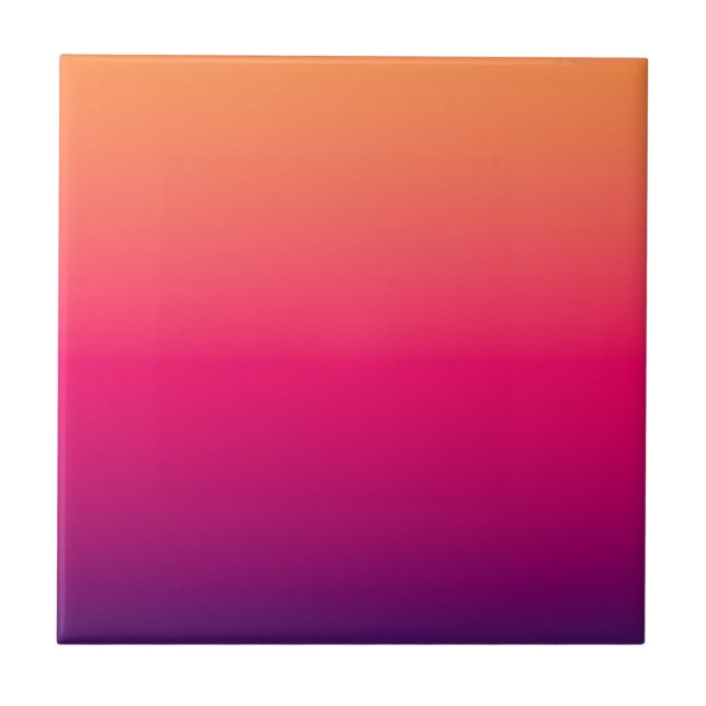 Orange Red Purple Colour Ceramic Tile (Front)