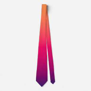 Orange Red Purple Colour Tie