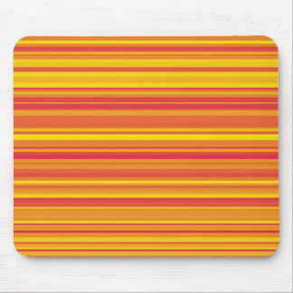 Orange Red Yellow Stripes Mouse Pad