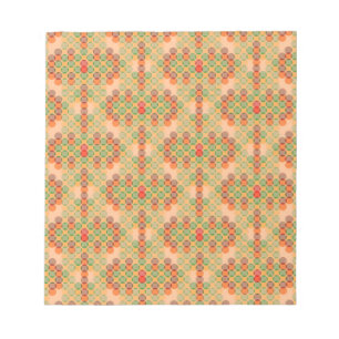 Orange retro pattern notepad