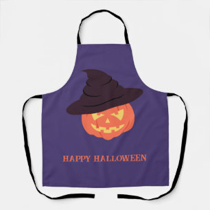 Orange Retro Pumpkin Halloween Apron – Vintage