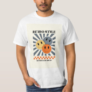 Orange retro style T-Shirt