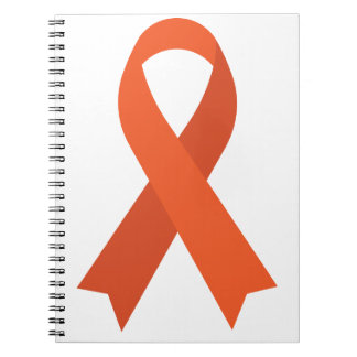 Orange Ribbon ADHD Multiple Sclerosis CRPS Notebook