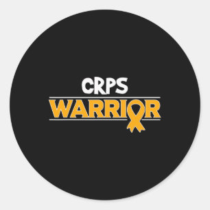 Orange Ribbon Algodystrophy Awareness Classic Round Sticker