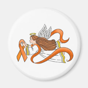 "Orange Ribbon" Awareness Angel Magnet